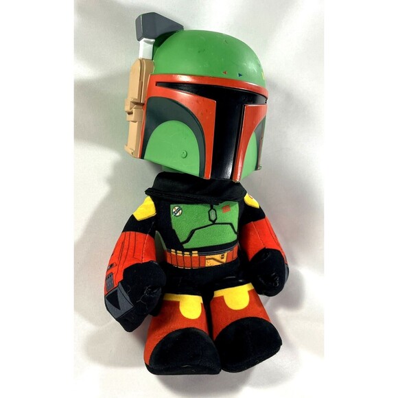 Star Wars Rocket Launching Boba Fett Feature Plush 12" Tall Figure - Picture 2 of 14